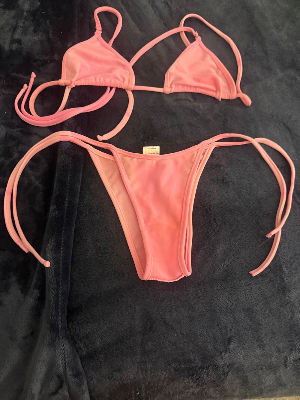 Pink String Bikini Swimsuit